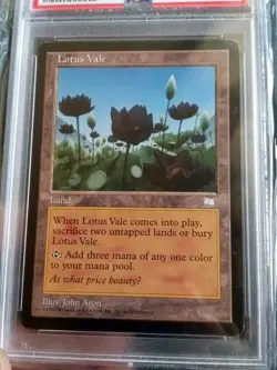 Lotus Vale/Weatherlight! PSA 6 ✨Reserved List✨ Vintage MTG 1997! - Image 1
