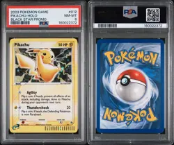 Pokemon Pikachu 2003 Nintendo Black Star Promo Holo #012 PSA 8 - Image 3