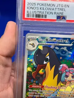 Pokemon Journey Together Iono’s Kilowattrel 163/159 Illustration Rare PSA 10 - Image 4
