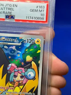 Pokemon Journey Together Iono’s Kilowattrel 163/159 Illustration Rare PSA 10 - Image 5