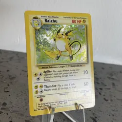 Raichu 14/102 Base Set Holo Rare Vintage 1999 Pokemon Card Unlimited NM/LP WOTC - Image 2