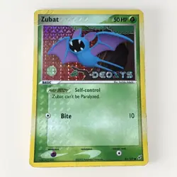 Pokemon TCG Zubat 83/107 Deoxys Reverse Holo Pokemon TCG - Image 1