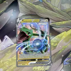Pokemon TCG-Rayquaza V-Crown Zenith 100/159 Holo Ultra Rare - Image 1