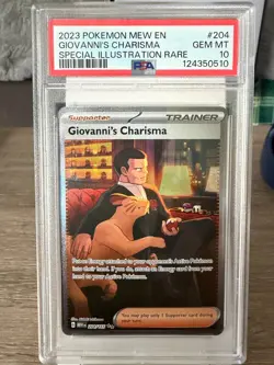 Pokemon TCG Giovanni's Charisma Scarlet & Violet 151 204/165 PSA 10 - Image 1