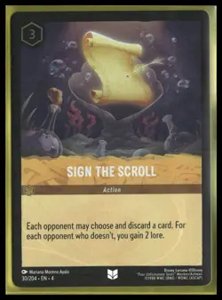 Sign the Scroll Foil #30/204 Ursula's Return Disney lorcana - Image 1