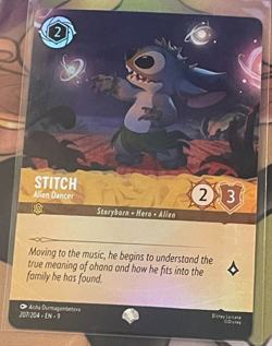 Stitch - Cold Foil - Alien Dancer - Disney Lorcana Epic 207/204 - Image 1
