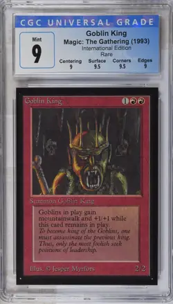 GOBLIN KING Collectors Ed Intl Rare CGC 9 Q++ MTG [Nostalgium] - Image 1