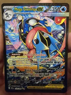 Mega Greninja ex SIR 116/086 Chaos Rising Special Illustration Rare Pokemon TCG - Image 1