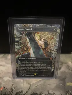 Buster Sword Borderless Non-Foil - Pack to Sleeve - Image 1