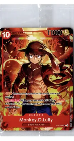 Monkey D. Luffy SR ST10-006 - Treasure Booster Promo Sealed One Piece Tcg - Image 1