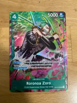 Roronoa Zoro (OP13-037) TR Treasure Rare Adventure on Kami's Island (OP15-EB04) - Image 1