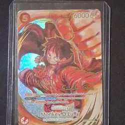 Monkey D. Luffy ST01-012 Alternate Art With Gold Stamped Eiichiro Oda Signature - Image 1