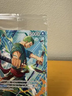 One Piece Promo Card Roronoa Zoro P-114 Lvl Up Con Exclusive English NEW SEALED - Image 4