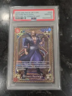 PSA 10 Silvers Rayleigh SP OP09-005 One Piece Op11 Fist of Divine Speed PSA 10 - Image 1