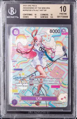 2023 ONE PIECE AWAKENING OF THE NEW ERA - ALT ART SP #OP02120 UTA BGS 10 - Image 1