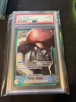 One Piece EN Hody Jones Alternate Art #OP06-020 Wings Of The Captain (PSA 10) - Image 1