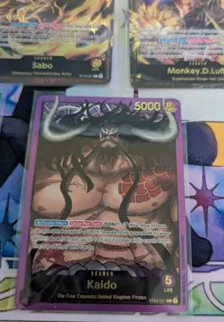 One Piece cards Premium Leader Collection Luffy Sabo Kid Kaido Crocodile OPTCG - Image 4