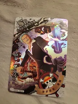 Roronoa Zoro One Piece Anime SR Foil Art Card OP04-SR02 Dressrosa - Image 1