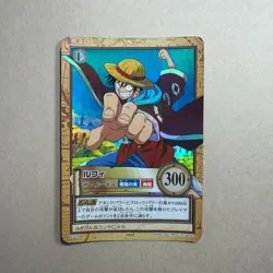 Monkey D. Luffy - C520 Holo - One Piece Hyper Battle Carddass Card 2001 B261 LL - Image 1