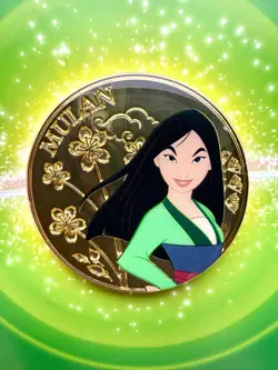 New Disney Loungefly Princess Mulan Gold Coin Mystery BoxLunch Pin - Image 1