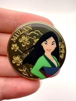 New Disney Loungefly Princess Mulan Gold Coin Mystery BoxLunch Pin - Image 3
