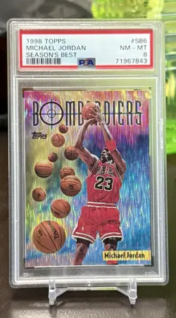 1998-99 Topps - Season's Best Bombardiers Michael Jordan #SB6 Beautiful PSA 8 - Image 1