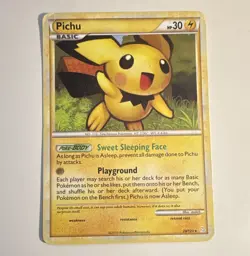 Pichu 28/123 HeartGold & SoulSilver 2010 English Basic Regular HP30 Unlimited - Image 1