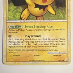 Pichu 28/123 HeartGold & SoulSilver 2010 English Basic Regular HP30 Unlimited - Image 4
