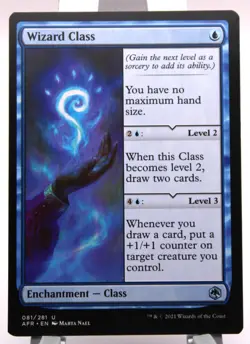 MTG Wizard Class Adventures in the Forgotten Realms Regular NM Un-played - Image 1