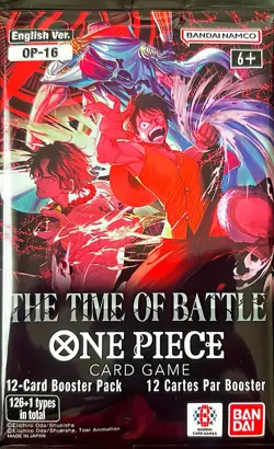 One Piece: OP-16 The Time of Battle Booster Pack 12 Cards English Sealed - Image 1