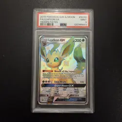 Pokemon Card - Leafeon GX Hidden Fates SV46/SV94 Full Art - PSA 9 - Image 1