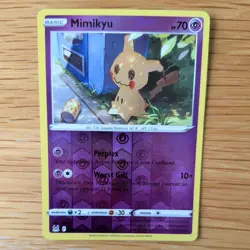 MIMIKYU 080/196 POKEMON CARD (LOST ORIGIN SET) REVERSE HOLO - Image 1