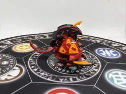 Bakugan Battle Brawlers Pyrus Orbit Helios Hex Spins & Card Painted - Image 3
