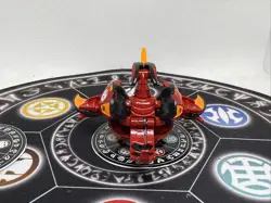 Bakugan Battle Brawlers Pyrus Orbit Helios Hex Spins & Card Painted - Image 4