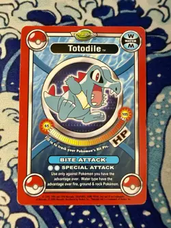 Vintage Pokemon 2000 Nintendo ThinkChip Battle Stadium Totodile Game Card RARE✨ - Image 1