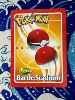Vintage Pokemon 2000 Nintendo ThinkChip Battle Stadium Totodile Game Card RARE✨ - Image 2
