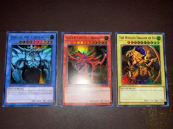 Yu-Gi-Oh! God Card Set - Obelisk, Slifer, Ra -LC01 - Ultra Rare - Limited NM! - Image 1