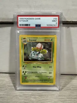 PSA 9 Ivysaur Pokemon Card 30/102 Base Set 1999 Mint Freshly Graded - Image 1