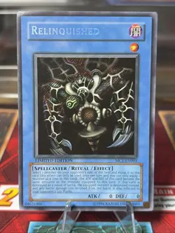Yu-Gi-Oh Relinquished Mc1-en003 Secret Rare Card Limited Edition Condition LP - Image 1
