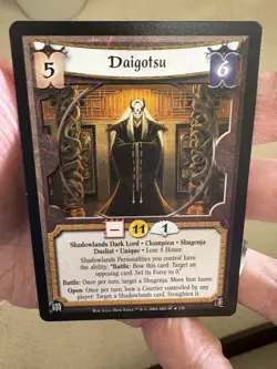 Daigotsu L5R Legend of the Five Rings CCG Web of Lies WoL Rare Hard To Find Card - Image 1