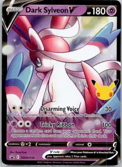Dark Sylveon V Holo Promo SWSH: Sword & Shield Promo Cards SWSH134 NM - Image 1