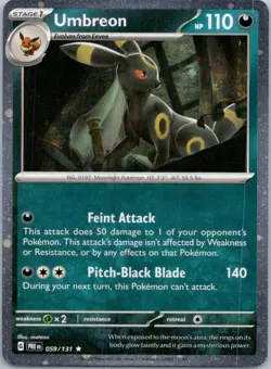 Umbreon - 059 (Cosmos Holo) Holo Rare Miscellaneous Cards & Products 059/131 NM - Image 1