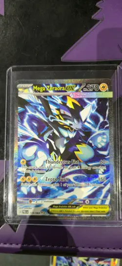 ⚡Mega Zeraora ex #114/084 SIR Pitch Black Pre-Release Card In Hand NM⚡ - Image 1