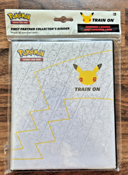 Pokemon TCG 25 Train On Binder Folder Sealed with Card BRAND NEW SEALED oversize - Image 1