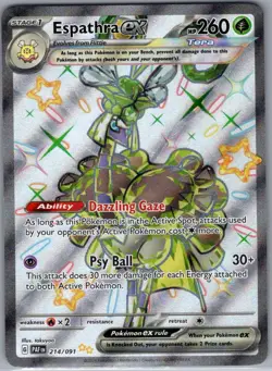 Espathra ex 214/091 SV: Paldean Fates - Pokemon Card - NM - Image 1