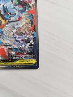 Pokemon TCG Mega Lucario EX Card 179/132 English Rare Pack Fresh HOLO * MINT * - Image 2