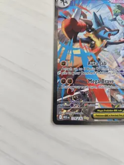 Pokemon TCG Mega Lucario EX Card 179/132 English Rare Pack Fresh HOLO * MINT * - Image 3