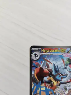Pokemon TCG Mega Lucario EX Card 179/132 English Rare Pack Fresh HOLO * MINT * - Image 4