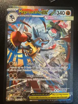 Pokemon TCG Mega Lucario EX Sir 179/132 Mega Evolution English - Image 1