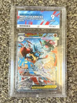 Pokemon TCG Mega Lucario EX 179/132 Sir Mega Evolutions ACE MINT 9 ENGLISH - Image 1
